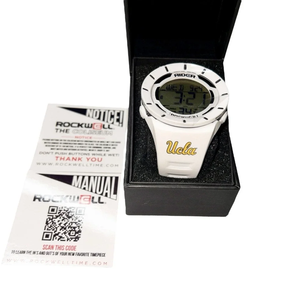 NIB Rockwell Coliseum UCLA Bruins‎ Mens 48mm Watch 10ATM Water Resistance